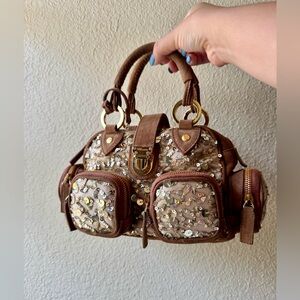 Vintage BluMarine Sequin Satchel Bag